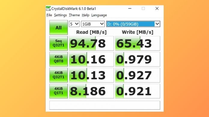 sd card speed test