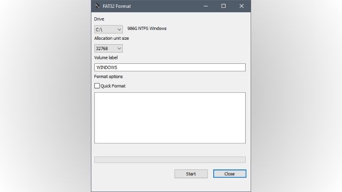 fat32 formatter