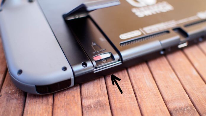 nintendo switch sd card slot