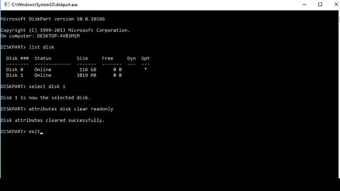 write protected sd card