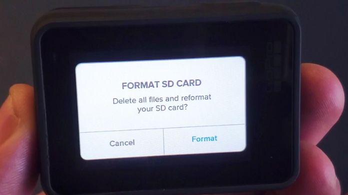 format sd card for gopro